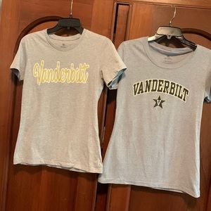 Vanderbilt University Short Sleeve T-shirts (Bundle of 2) Women size Large